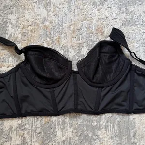 urban outfitters black bustier corset crop top thumbnail 3