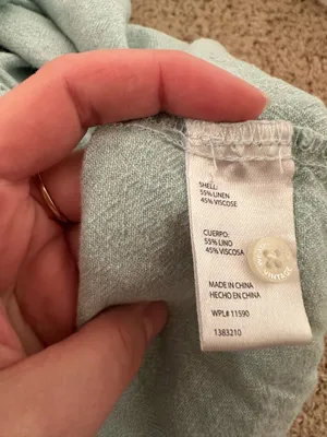 Weatherproof Vintage washable linen top. Airy, vacation, Spring, Summer, coastal thumbnail 5