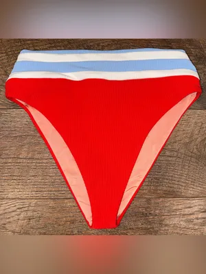 Beach Riot Thalia High-Waisted Bikini Top and Bottom Set from Anthropologie thumbnail 4