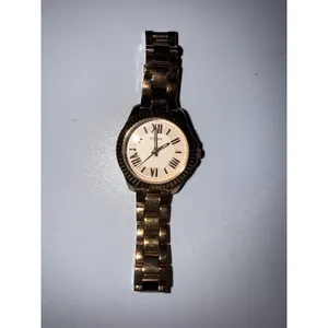 Fossil AM 4611 Women's All Stainless Steel Analog Date Day Gold Quartz‎ Watch thumbnail 2