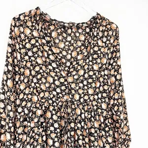 ZARA Women's Floral Tunic Mini Dress Size M Boho‎ Chic thumbnail 4