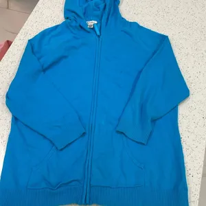 Lilly Pulitzer vintage blue Zip Up Hoodie size large thumbnail 1