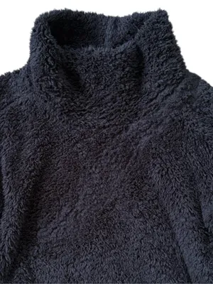 Lululemon Warmth Restore Sherpa Funnel Neck Pullover Black Size Medium thumbnail 12