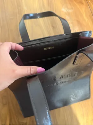 Ted Baker London The Icon Small Tote Embossed In Dark Brown thumbnail 5