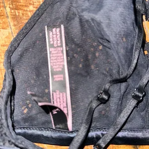 Victoria’s Secret black lace S racerback bralette thumbnail 3