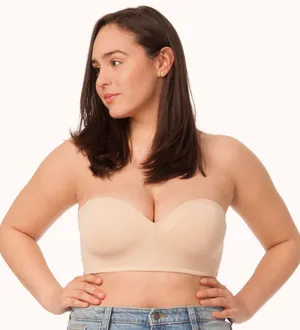 Lively Wireless Strapless Bra Tan Size 36 C thumbnail 1