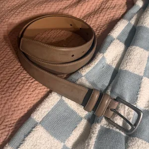 Light Brown Leather Belt Tan thumbnail 1