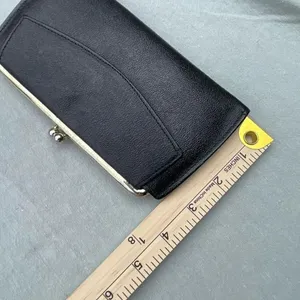 Vintage Renwick Morro Calf leather wallet. Black thumbnail 3