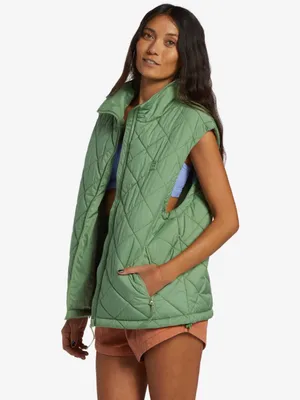 Billabong Puffer Zip-Up Vest thumbnail 3
