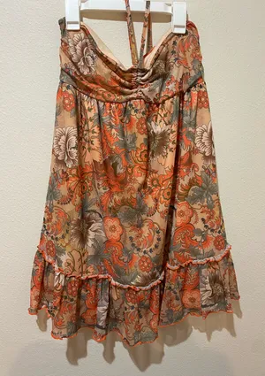 Shein Tie Dress Floral thumbnail 1