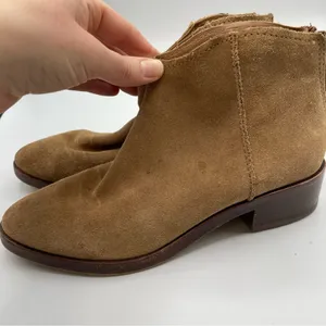 Dolce Vita Tan Suede Leather Ankle Boots 6.5 Western Cowboy Booties Fall Casual thumbnail 9