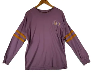 Disney Our‎ Universe The Muses Long Sleeve Purple Graphic Tee Women's thumbnail 1