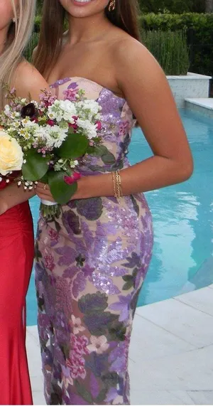 Purple prom dress thumbnail 2