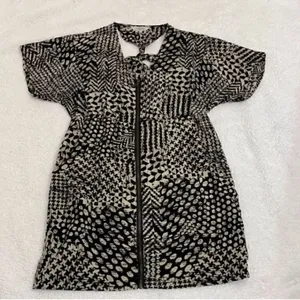 Tramp Puffy Sleeve Mini Dress(Size Small) Black thumbnail 5