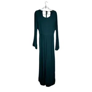 Lulus Moments That Last Hunter Green LS Cutout Jumpsuit XL thumbnail 12