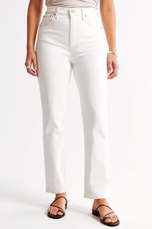 Abercrombie Curve Love Ultra High Rise 90s Straight Jean 25 short thumbnail 1