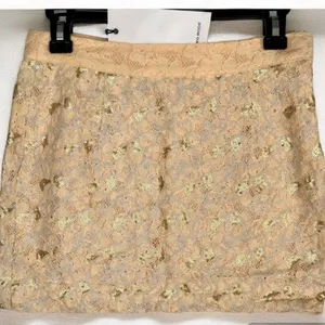 Vero Moda Sequins and Lace Mini Skirt Size 165/68A US 6 thumbnail 2