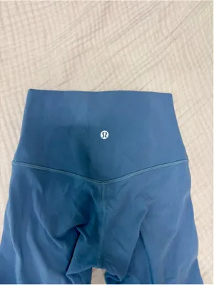 Women's Lululemon Blue Leggings Size 0 Dusty Blue thumbnail 4