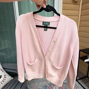 Ralph Lauren 100% cotton pink button-down cardigan in a size S thumbnail 5