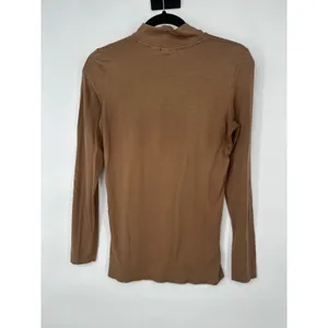 Telluride Clothing Company Lot of 2 Mock Neck Top Women S Brown White Neutral thumbnail 3