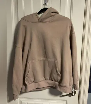 Tan Oversized Relaxed Hoodie Size L thumbnail 1