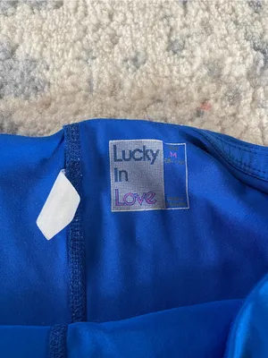 Lucky in Love Women's Ruffle Active Skort - Royal Blue thumbnail 2