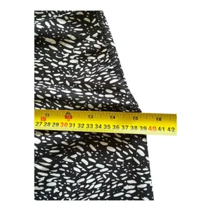 RBX Black and White Speckled Print High-Waisted Activewear Leggings Size M thumbnail 3