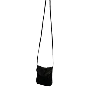 Black Leather Long Shoulder‎ Bag thumbnail 2