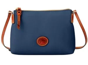 Dooney & Bourke Navy Blue Nylon Crossbody Adjustable Strap Small Minimalist thumbnail 1