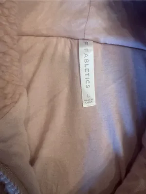 Fabletics Pale Pink Sherpa Teddy Full-Zip Hoodie Jacket - Size Large thumbnail 4