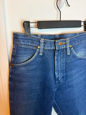 Wrangler Vintage Mid Rise Straight Leg Pleated Jeans thumbnail 3