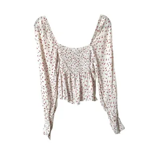 FREE PEOPLE Julia Sweetheart Cherry Top White Small‎ thumbnail 5