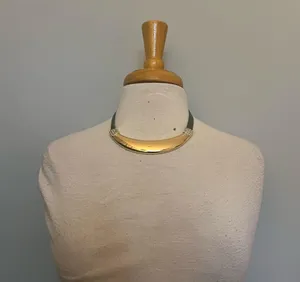 White House | Black Market Gold toned statement necklace thumbnail 1