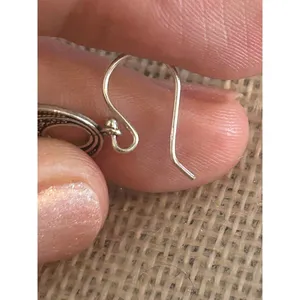A266 1 1/4 inch 925 sterling silver earrings thumbnail 7