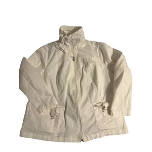 Studio Works Woman White Zip Up Utility‎ Jacket Plus Size 1X Cotton Blend thumbnail 2