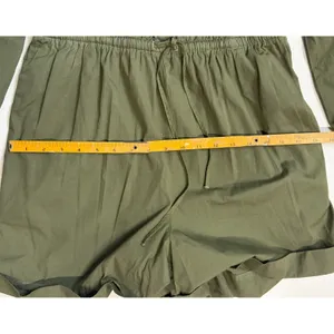 J.Crew Olive Green Cotton‎ Poplin Long Sleeve Romper Button Front Medium NWT thumbnail 7