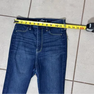 Hollister Women Blue Denim Advanced Stretch Ultra High Rise Jean Jegging size 3S thumbnail 5