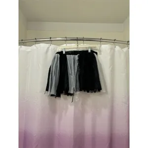 Imagina Women's Black & White Tulle Tutu Skirt OS thumbnail 2