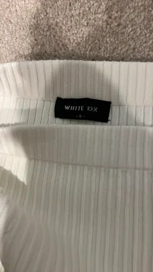 White Fox Boutique Fair And Square Knit Bustier Slow Jams Knit Mini Skirt Off-White Set thumbnail 10