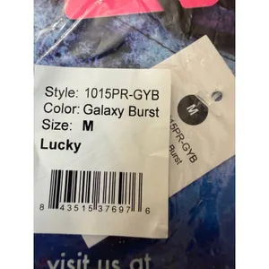 Koi Lite Lucky Scrub Top M Galaxy Burst NWT Performance Stretch 1015PR44 thumbnail 4