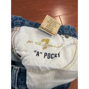 7 For All Mankind A Pocket Jeans Womens Blue Flare Low Rise U130J055U 31 thumbnail 6