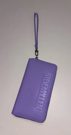 Steve Madden Wallet Wristlet Zip Around pastel purple thumbnail 1