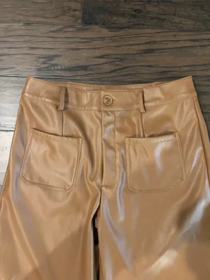 New With Tags Avara Ankle Length Faux Leather Pants Sz M thumbnail 2