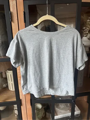 Lululemon Cates Tee Heathered Core Light cropped crew short sleeve performance thumbnail 4