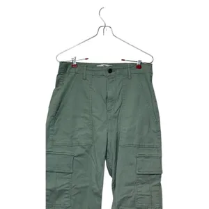 Hollister Women's Pants Ultra‎ High-Rise Cargo Straight Leg Stretch Green Medium thumbnail 4