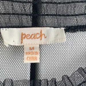 For Love And Lemons Black Sheer Lace Blouse thumbnail 2