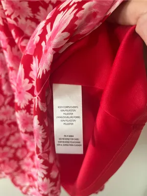 Julia Jordan NWT Pink Floral Chiffon Long Sleeve Mini Dress 14 Romantic Resort Office Party thumbnail 6
