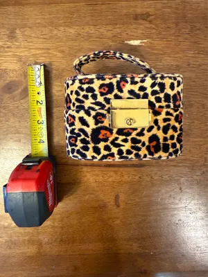 Susan Faris Animal Print Faux Fur Mirror Jewelry Case thumbnail 8