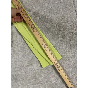 2 American Eagle Green/ Yellow Long Sleeve‎ Tops Waffle Lace Collar Medium thumbnail 6