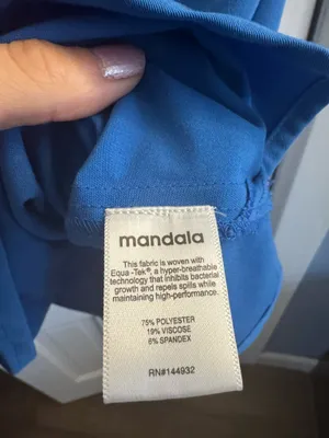 Maternity scrub top mandala thumbnail 3